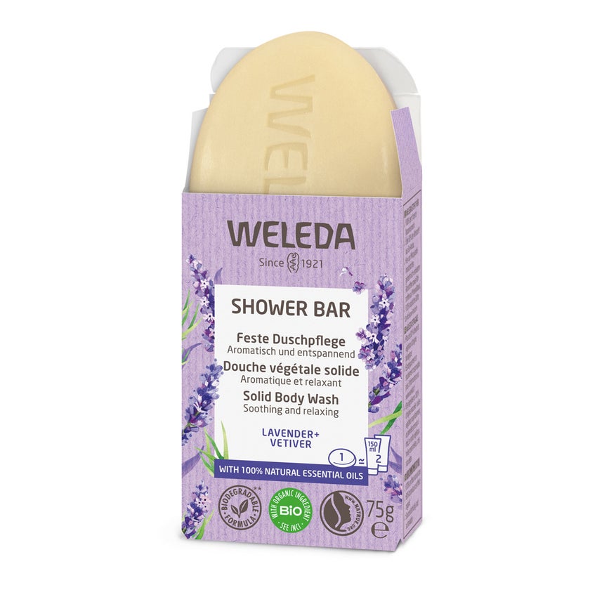 Weleda Feste Duschpflege Lavender + Vetiver 75 g