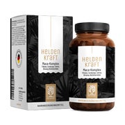 Maca Komplex mit Tribulus, Cordyceps, Giseng, Safran & Bockshornklee - HELDENKRAFT - 90 vegane Kapseln - NATURTREU® 90 St