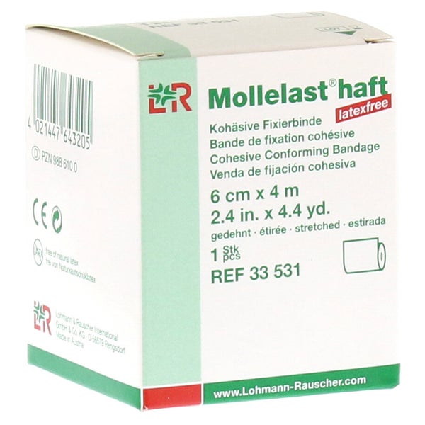 Mollelast haft Binden latexfrei 6 cmx4 m 1 St