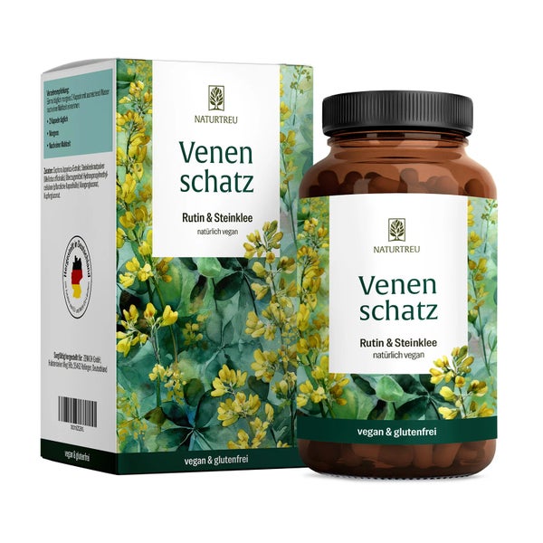 Rutin & Steinklee Komplex - VENENSCHATZ - 120 hochdosierte vegane Kapseln - NATURTREU® 120 St