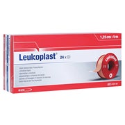 BSN Leukoplast Fixierpflaster ohne Schutzring hautfarben - 24 Rollen 5 m x 1,25 cm 24 St