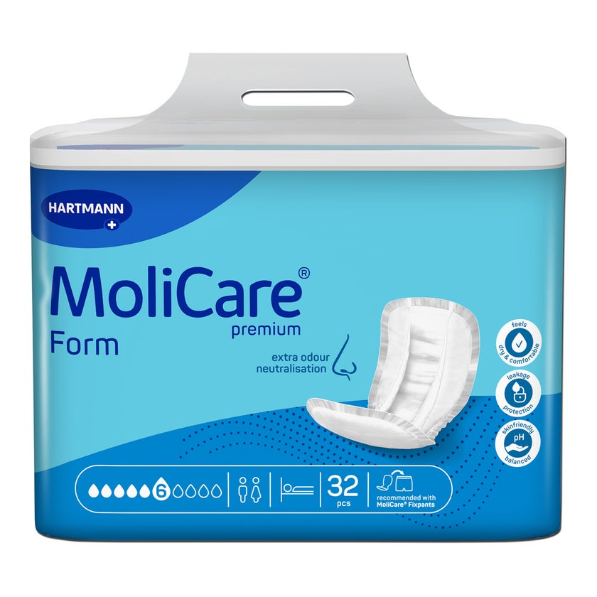 MoliCare Premium Form 6 Tropfen Inkontinenzvorlagen 32 St