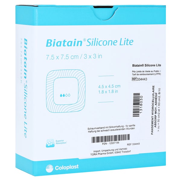 Biatain Silicone Lite Schaumverband 7,5x 10 St
