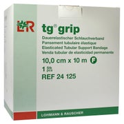 Lohmann & Rauscher tg grip Stütz-Schlauchverband, 10 m, querelastisch und hautfreundlich - 1 Stück, F (10 cm) für Bein, Oberschenkel (mittel) 1 St