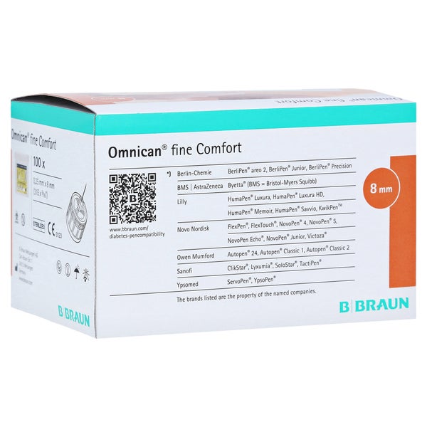 Omnican fine Comfort Pen Kanüle 31 Gx8 m 1 P