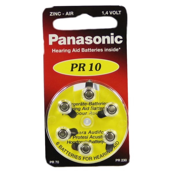 Batterien F.hörgeräte Panasonic PR10 6 St