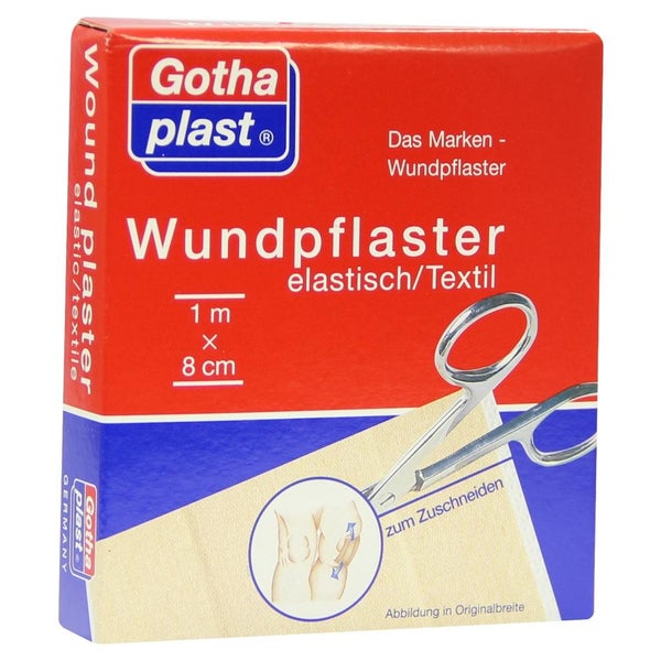 Gothaplast Wundpflaster elastisch 1mx8cm 1 St