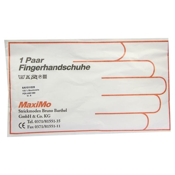 Handschuhe Baumwolle Gr.8 stärk.Material 2 St