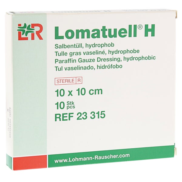 Lomatuell H Salbentüll 10x10 cm steril 10 St
