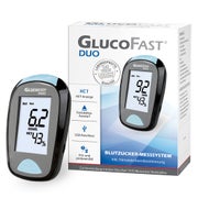 Produktabbildung: GlucoFast DUO Blutzuckermesssystem (mmol/l) + 10 Teststeifen 1 St
