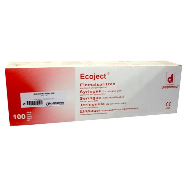 Einmalspritze 5 ml Luer Ecoject 100X5 ml