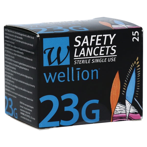 Wellion Safetylancets 23 G Sicherheitsei 25 St