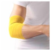 Lohmann & Rauscher Haftelast Fixierbinde, latexfrei, gelb, selbsthaftend - 1 Packung = 6 Stück, lose im Karton, Maße: 8 cm x 20 m 6 St
