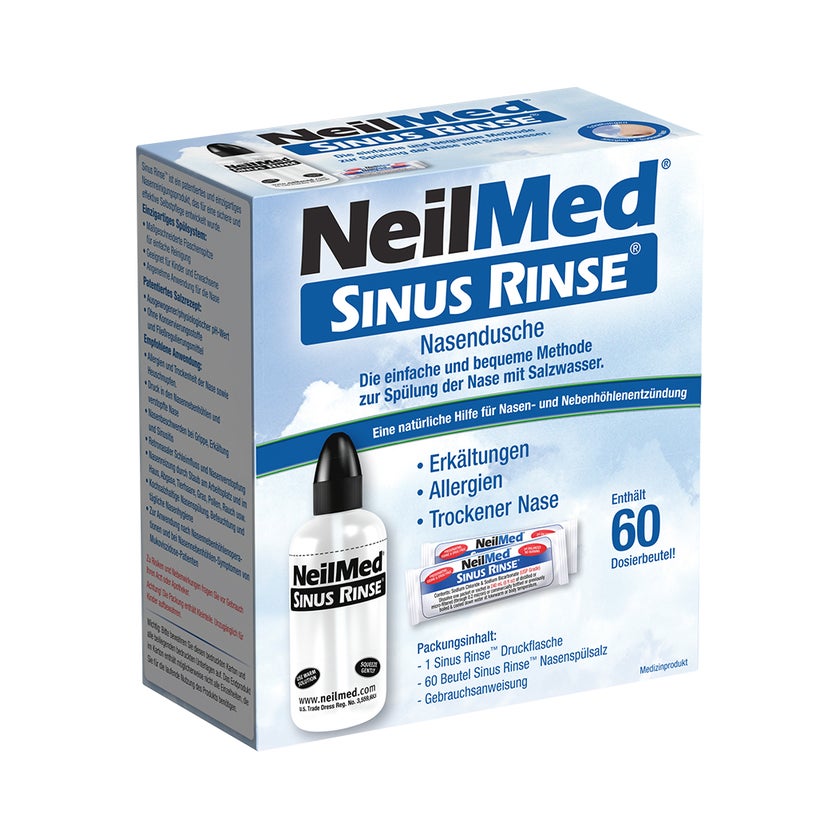 SinusRinse Nasendusche mit 60 Beuteln Nasenspülsalz 1 P