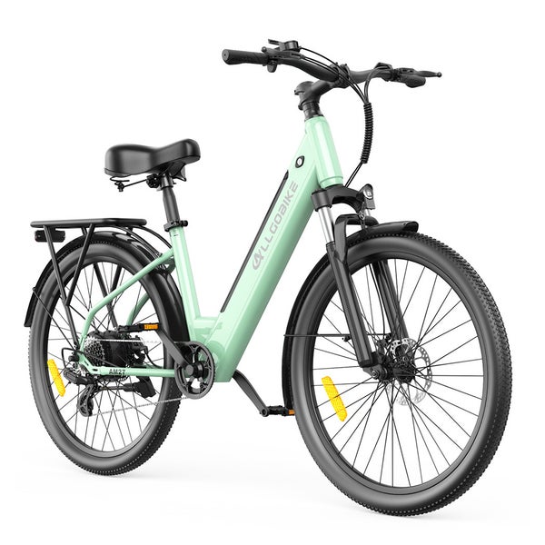 ALLGOBIKE AM27 Pendler-E-Bike mit 36V 15Ah Akku,Hellgrün 1 St