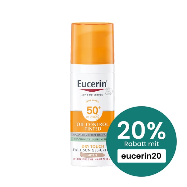 Eucerin Sun Oil Control tinted Creme LSF 50 ml