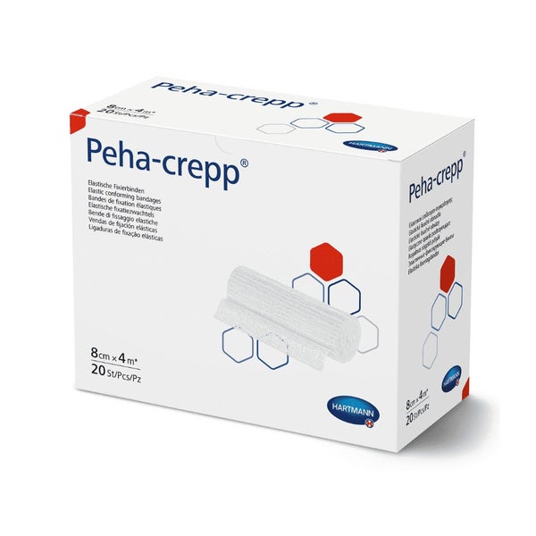Hartmann Peha-crepp® superelastische Fixierbinde 20 Stück lose im Karton - 4 m x 10 cm / Packung = 20 Stück (80 m) 20 St
