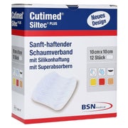 Produktabbildung: Cutimed Siltec Plus Schaumverb.10x10 cm 12 St