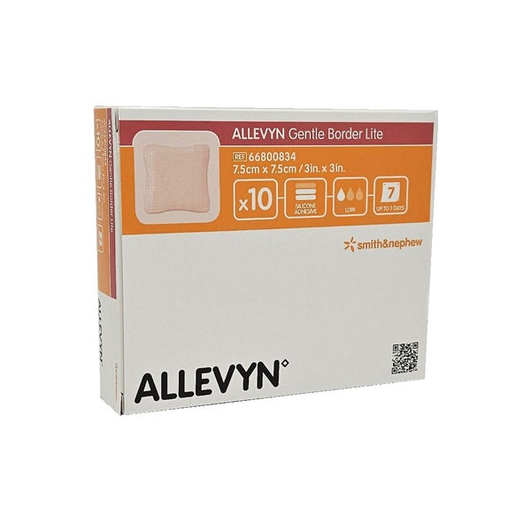 Allevyn Gentle Border Lite 7,5x7,5 cm Sc 10 St