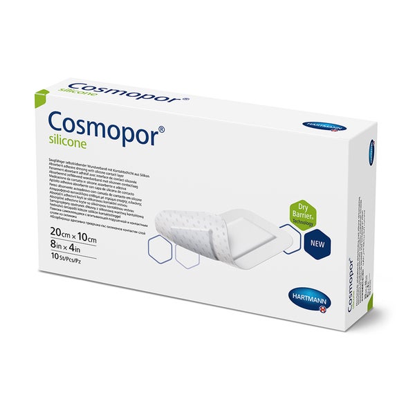 Cosmopor silicone Wundschnellverband 20 x 10 cm 10 St