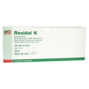 Lohmann & Rauscher Rosidal K Kurzzugbinden, cremefarben, 5 m - 1 Packung = 10 Stück, lose im Karton, Maße: 12 cm x 5 m 10 St