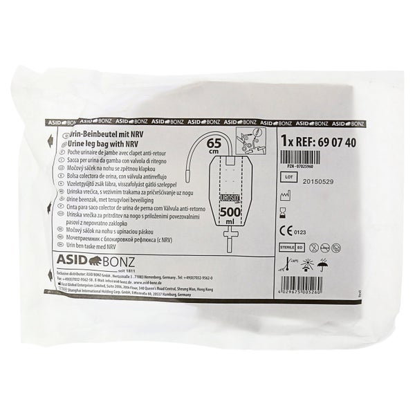 Beinbeutel 500 ml steril 65 cm Schlauch 1 St