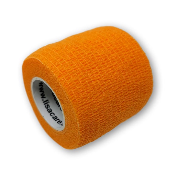 LisaCare selbstklebender Verband - Orange - 5cm x 4,5cm 1 St