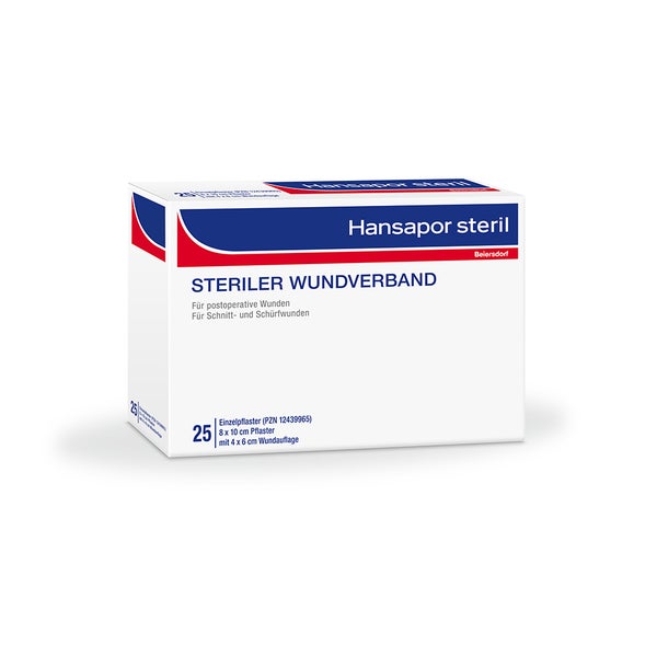 Hansapor Steril Wundverband 8 x 10 cm 25 St