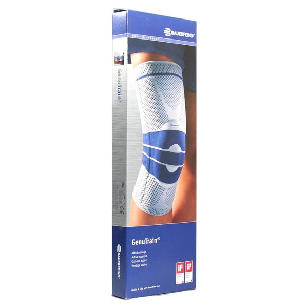 Bauerfeind GenuTrain Kniebandage, Gr. 4, natur 1 St