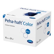 Hartmann Peha-haft Fixierbinde, 21 m, selbsthaftend, blau - 6 cm / 1 Packung = 1 Binde (21 m) 1 St