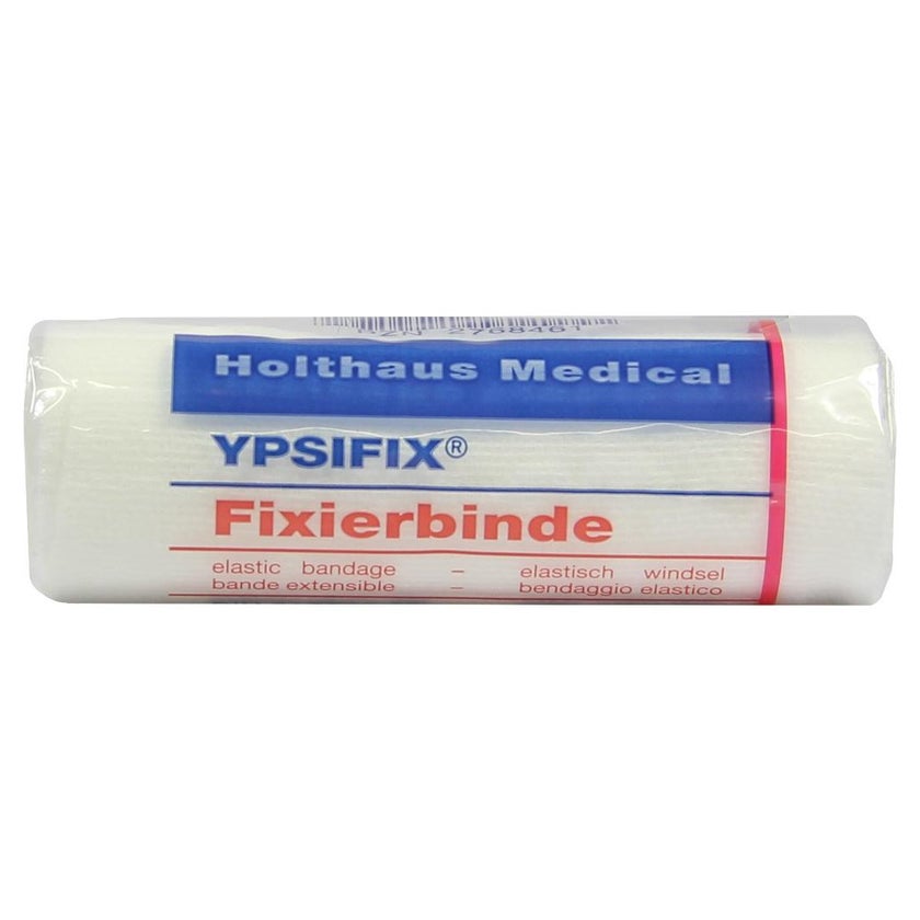 Holthaus Medical YPSIFIX Fixierbinde elastisch, DIN 61634 – einzeln in Folie und Schachtel - 4 m x 10 cm 1 St