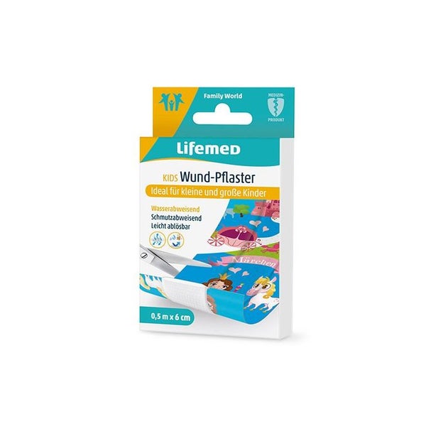 Lifemed Kids Wund-Pflaster 0,5 m x 6 cm farbig "Märchen", 1 Stück 1 St