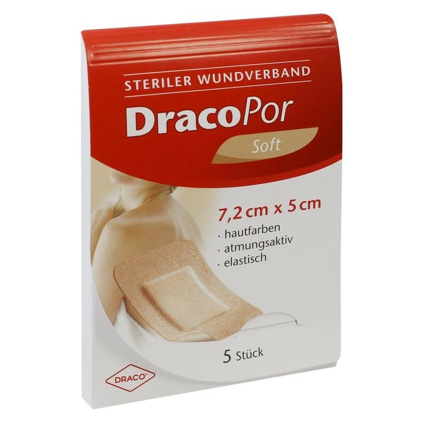 Dracopor Wundverband 7,2x5cm steril 5 St