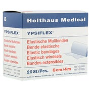 Produktabbildung: Holthaus Medical YPSIFLEX elastische Mullbinden 20-fädig, lose (20 Stck.) - 4 m x 8 cm 20 St