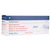 Produktabbildung: Holthaus Medical Cottonelast Kurzzug-Binde 5 m, Baumwolle - 1 Packung = 10 Stück lose in der Schachtel, Maße: 6 cm x 5 m 10 St