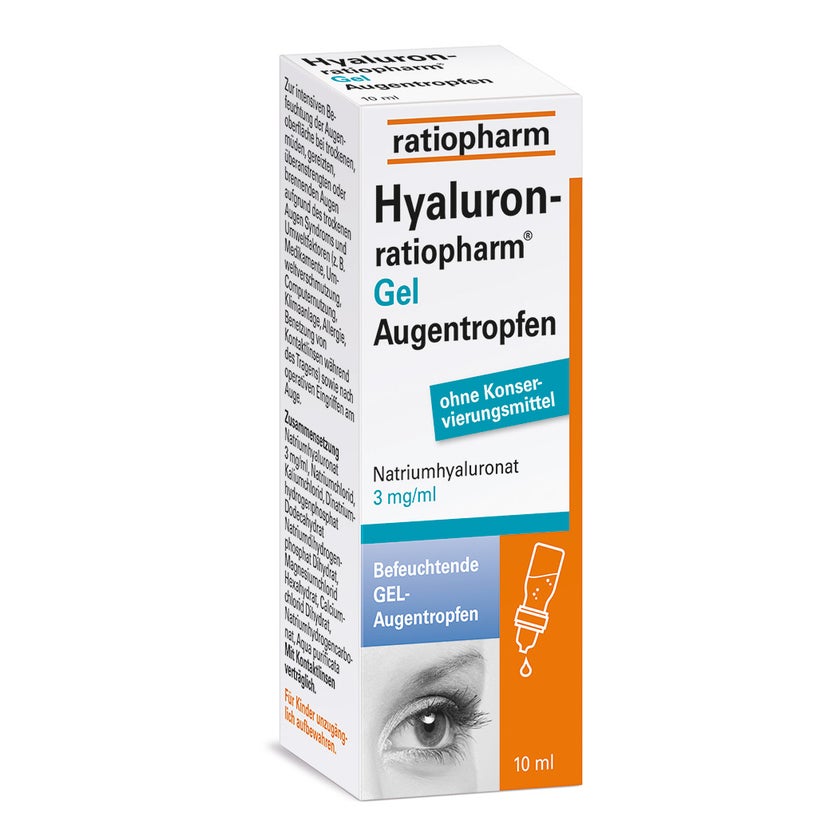 Hyaluron-ratiopharm Gel Augentropfen 10 ml