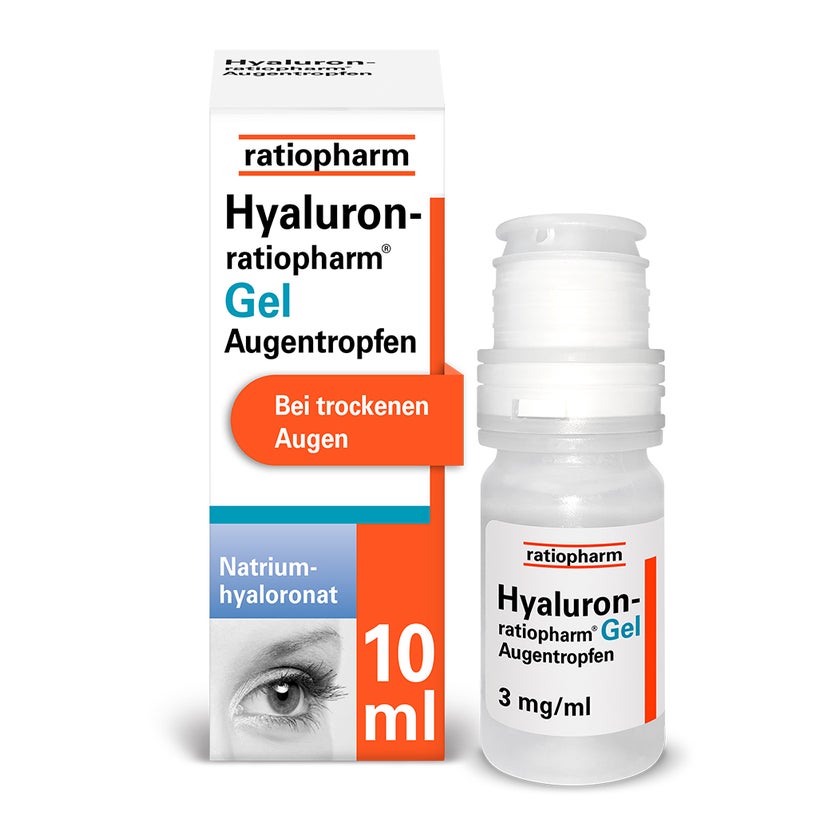 Hyaluron-ratiopharm Gel Augentropfen 10 ml