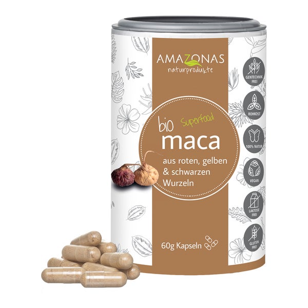 MACA BIO Vegicaps mit Bio Acerola Pulver 60 g