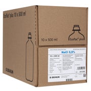 Produktabbildung: Isotone Kochsalz-lösung 0,9% Braun Ecofl 10X500 ml