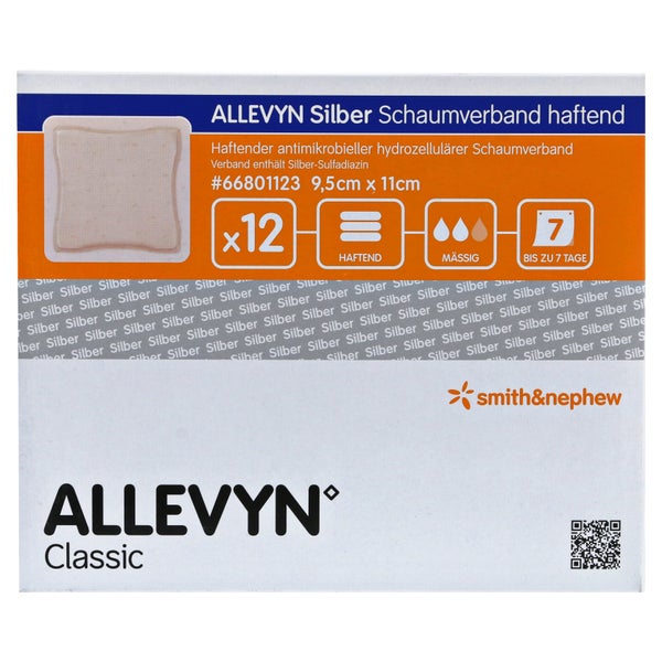 Allevyn Silber Schaumverb.9,5x11 cm haft 12 St