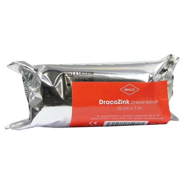 Zinkleimbinde Dracozink 10 cmx7 m 1 St