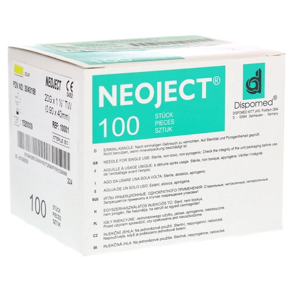 Kanülen Einmal Neoject Gr.1 0,9x40 mm 100 St