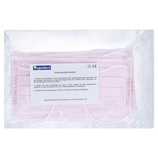 Mundschutz M.gummiband pink 10 St