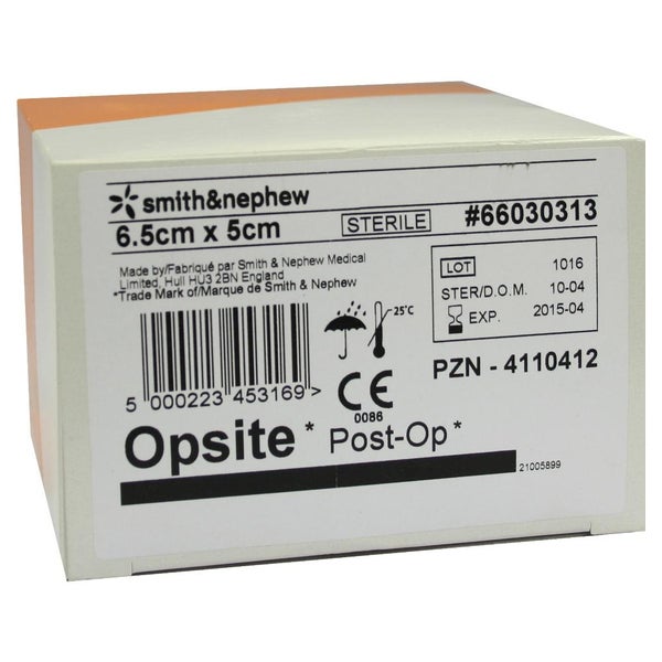 Opsite Post-op 5x6,5 cm Verband 6X5 St