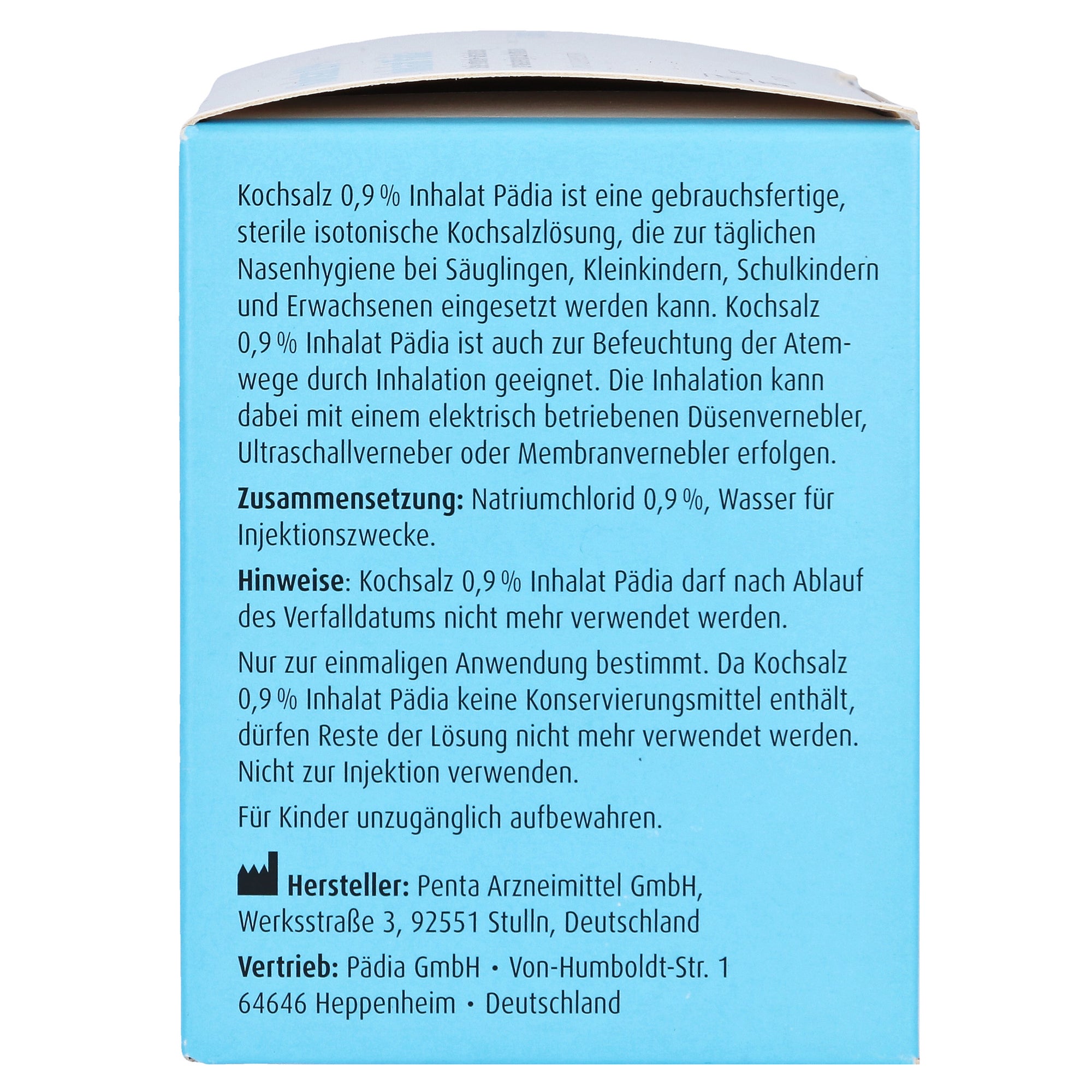 KOCHSALZ 0,9% Inhalat Pädia Ampullen kaufen | medpex