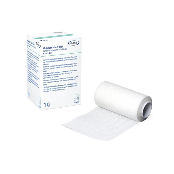 Maielast® haft glatt Fixierbinde 4 m gedehnte Länge 1 Stück - 8 cm x 4 m 1 St