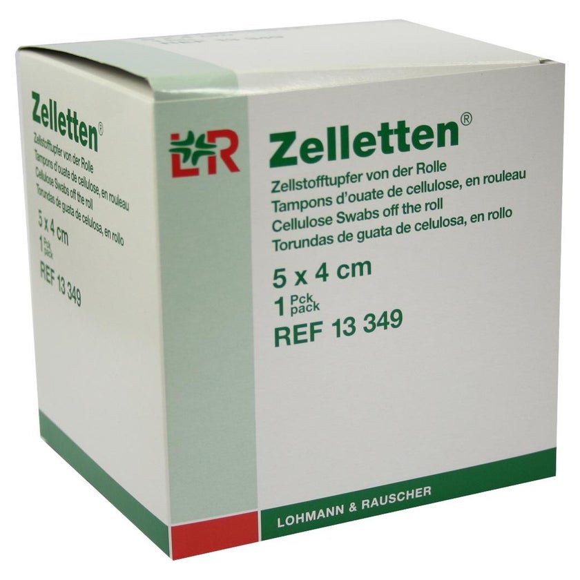 Zelletten Tupfer 4x5 cm unsteril Rolle 300 St