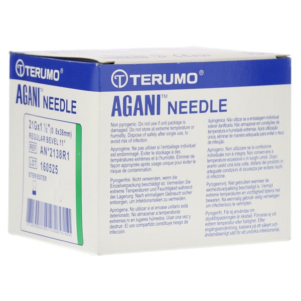 Agani Kanüle 21 G 38 mm grün 100 St