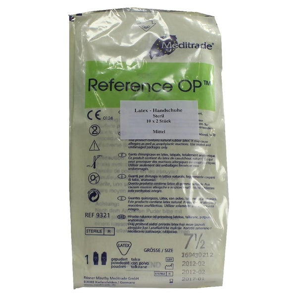 Handschuhe Latex OP steril mittel 10X2 St