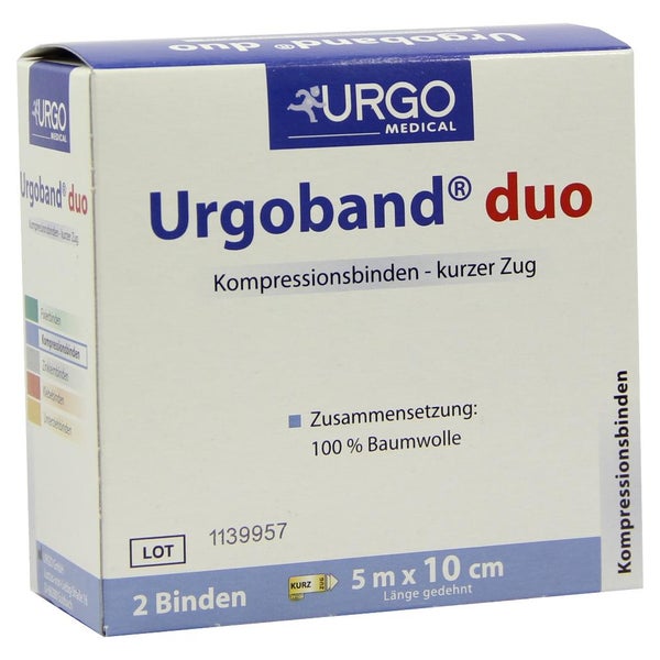 Urgoband Duo Kurzzugbinde 10 cmx5 m 2 St